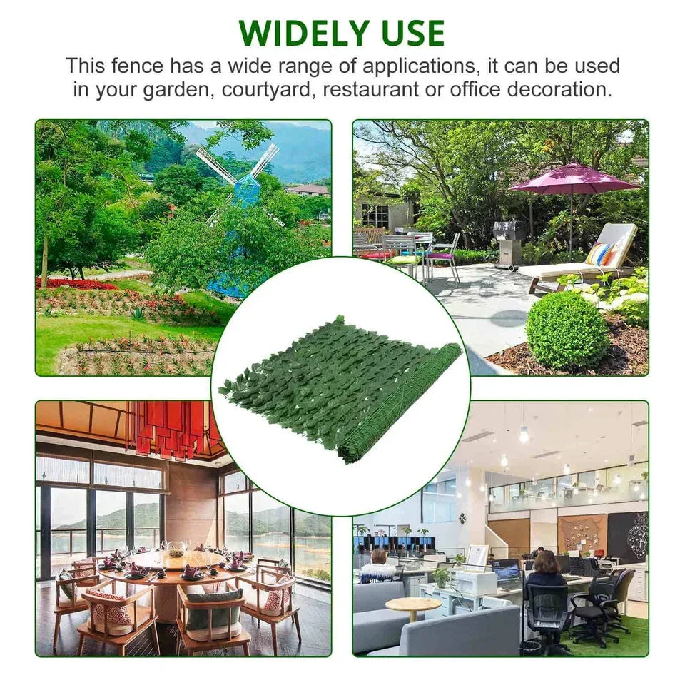 3M Artificial Garden Fence Hedge Ivy Leaf Wall Privacy Balcony Screening Trellis Corbycart