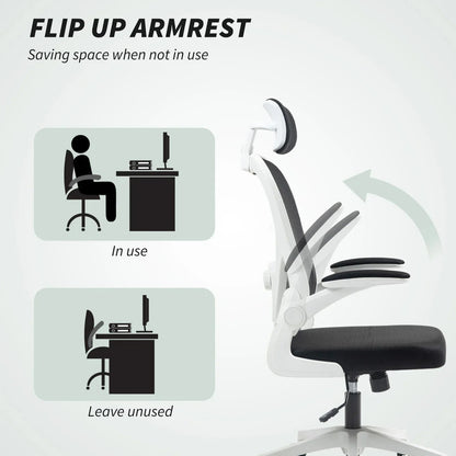 Ergonomic Mesh Office Chair with Headrest, Lumbar Support, Black CorbyCart
