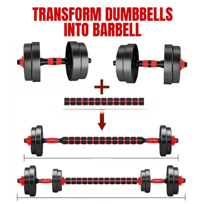 20kg Dumbbells Barbell Set with Connecting Rod CorbyCart