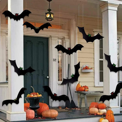 12PCS Halloween Hanging Bats, Halloween Flying Bat Hanging Decorations CorbyCart