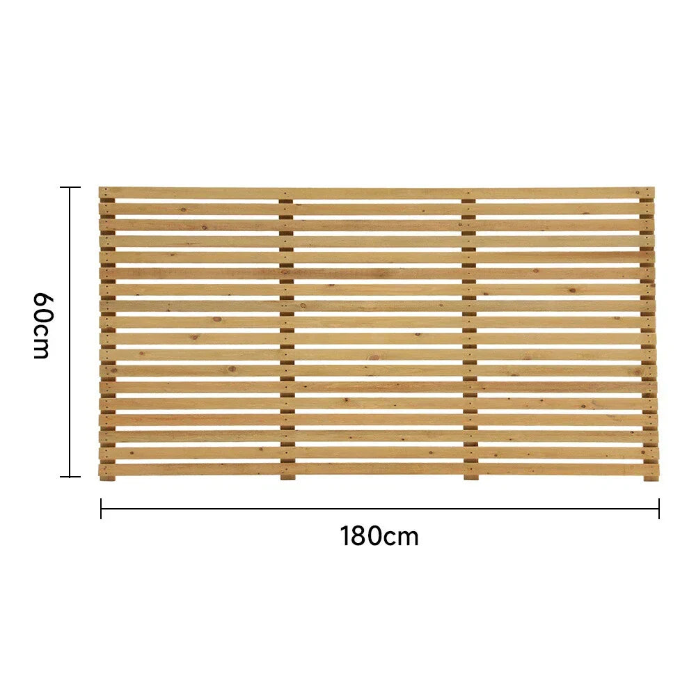 6ft Contemporary Slatted Rough Sawn Treated Fence Panel Corbycart