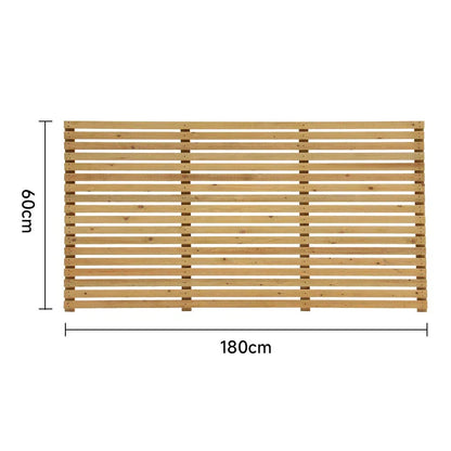 6ft Contemporary Slatted Rough Sawn Treated Fence Panel Corbycart