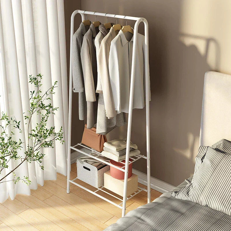 Metal Clothes Rail Hanging Rack Garment Display Stand Storage Shelf CorbyCart