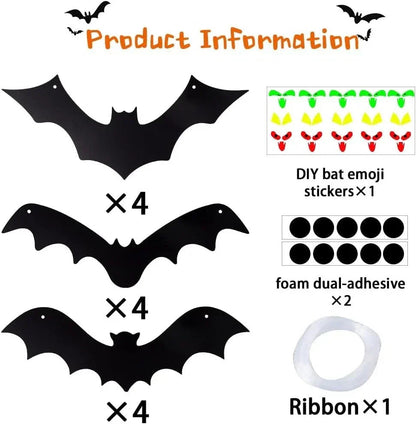 12PCS Halloween Hanging Bats, Halloween Flying Bat Hanging Decorations CorbyCart