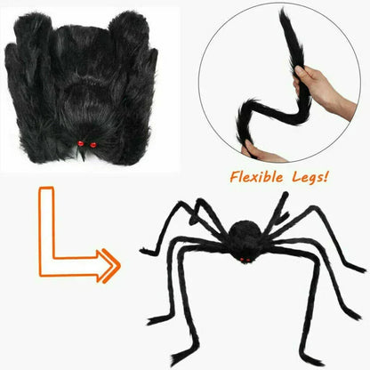 Large Halloween Big Giant Spider Indoor Outdoor Decoration Haunted House Prop