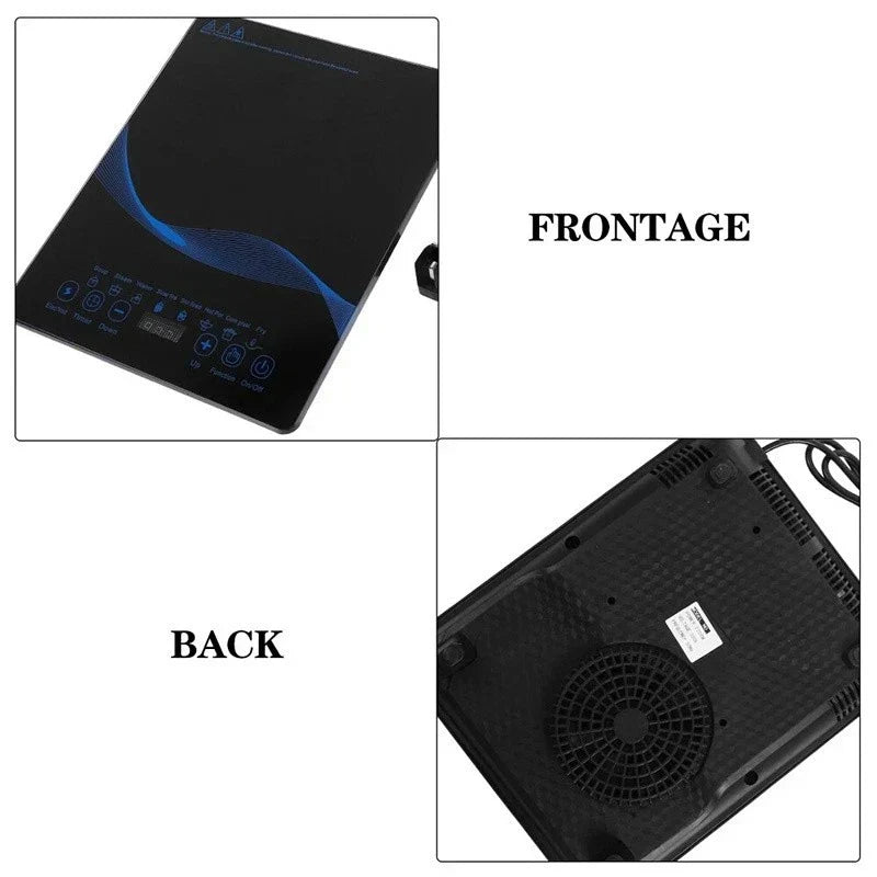 2200W Electric Induction Hob Portable Digital Touch Single Cooker Hot Plate Tool CorbyCart