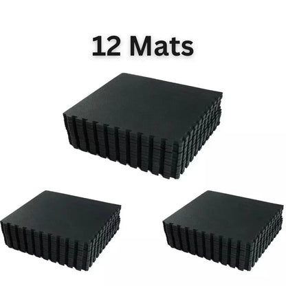 Yoga Tiles Mat Gym Thick Flooring Interlocking Floor Mats Soft Foam 60x60cm CorbyCart