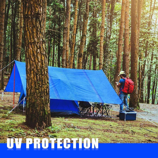 Heavy Duty Blue Tarpaulin Regular Waterproof Cover Tarp Ground Sheet All Sizes CorbyCart