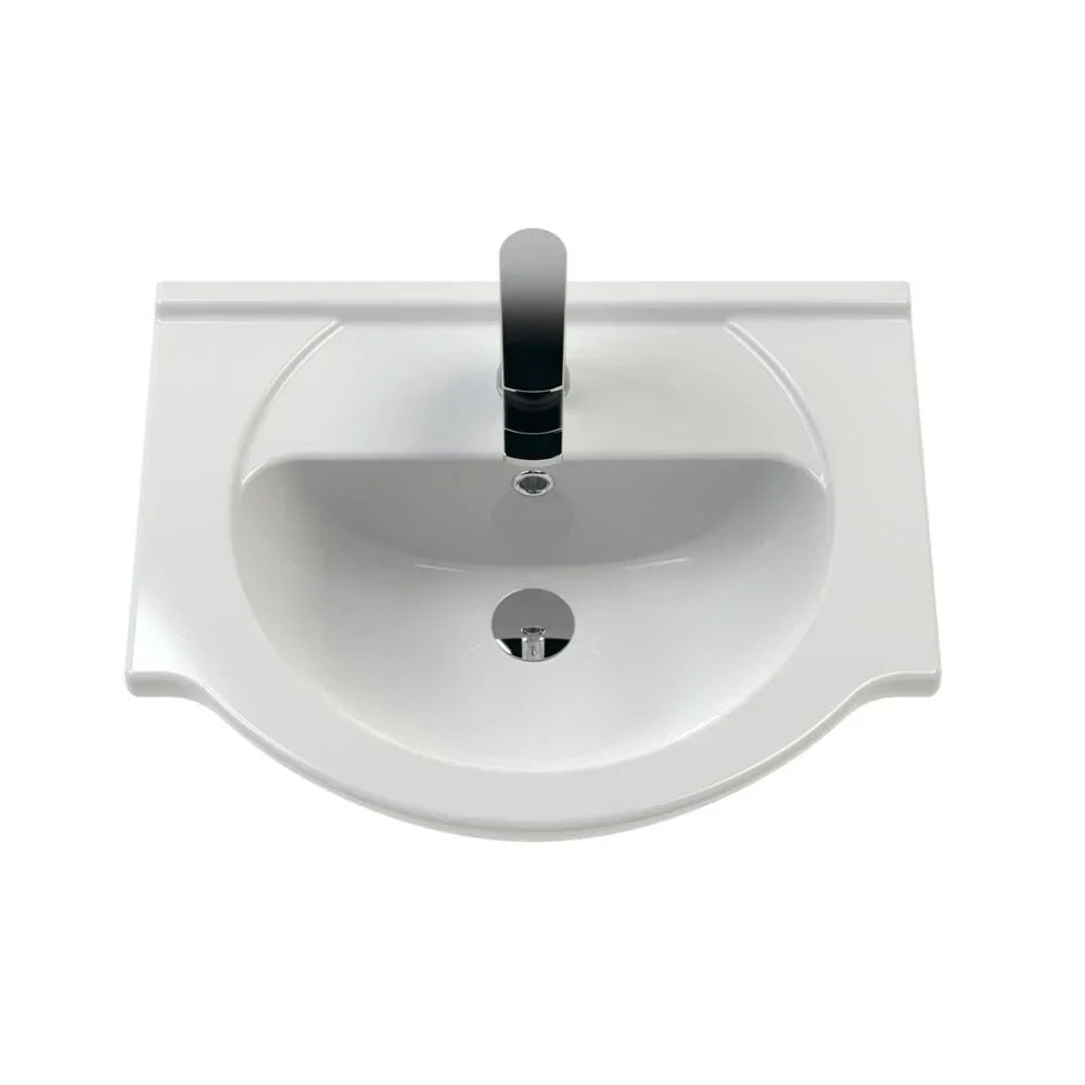 Bathroom Vanity Unit Furniture Suite Cabinet Toilet Basin Back To Wall WC 1050mm CorbyCart