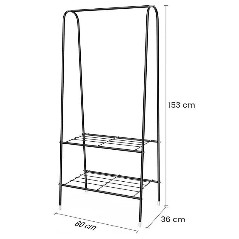 Metal Clothes Rail Hanging Rack Garment Display Stand Storage Shelf CorbyCart