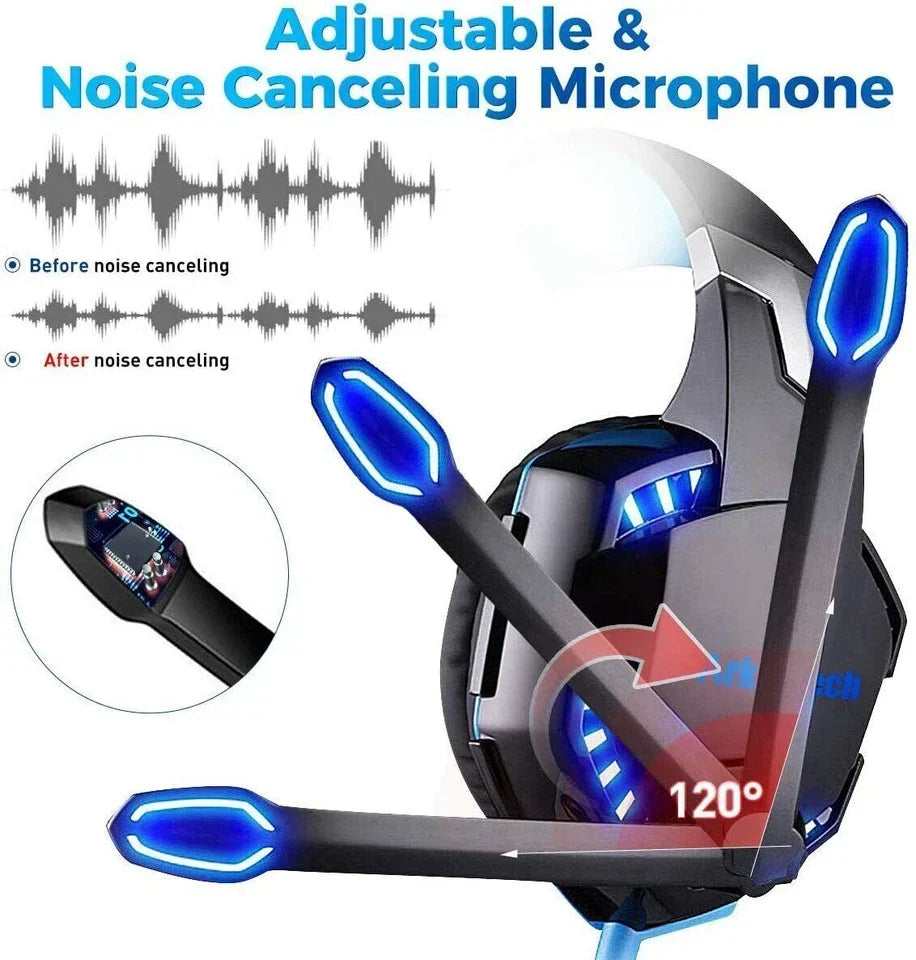 Kotion Each Pro Gaming Headset for PS4, Xbox One PS5 XBOX XS & PC's Stereo Sound Corbycart