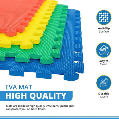 Large Eva Foam Mat Soft Floor Tiles Interlocking Play Kids Baby Mats Gym 30x30cm CorbyCart