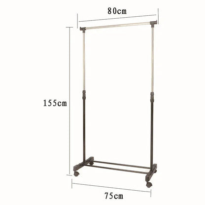 Metal Clothes Rail Storage Garment Shelf Hanging Display Stand Rack CorbyCart