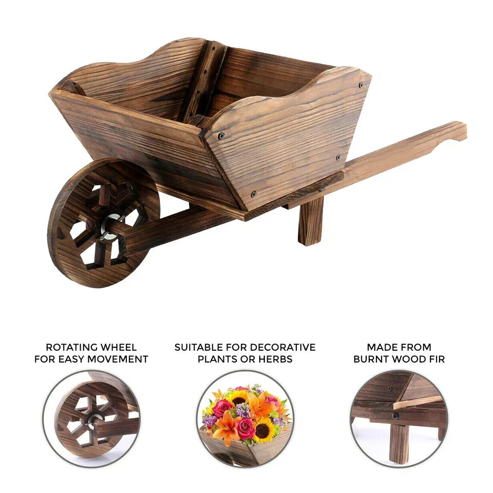 Wooden Wheelbarrow Cart Home & Garden CorbyCart