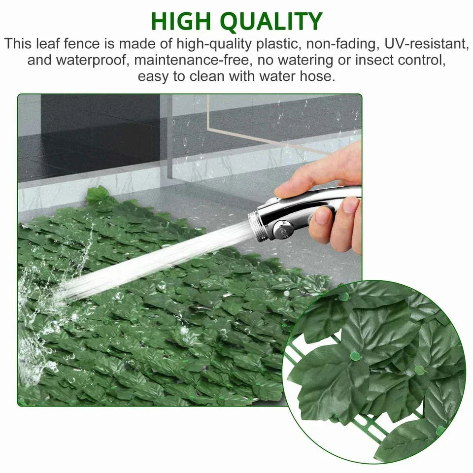 3M Artificial Garden Fence Hedge Ivy Leaf Wall Privacy Balcony Screening Trellis Corbycart