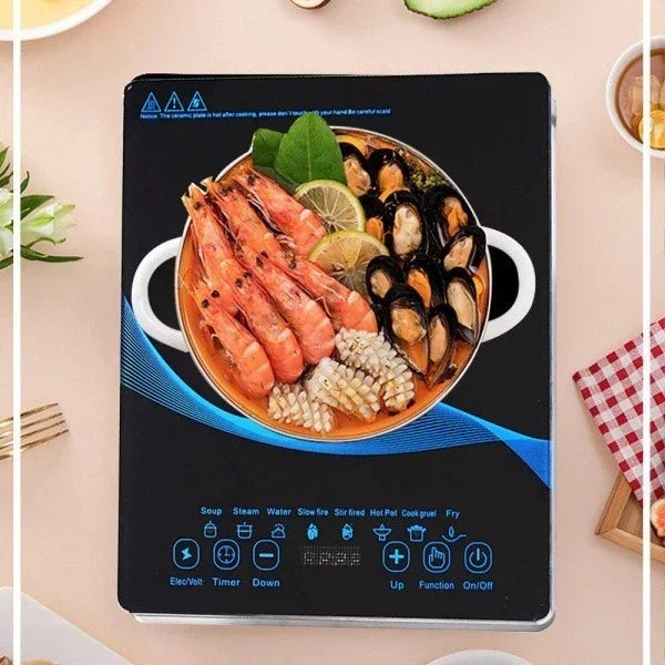 2200W Electric Induction Hob Portable Digital Touch Single Cooker Hot Plate Tool CorbyCart