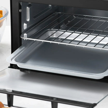 Mini Oven 9L Countertop Toaster Oven with Timer Control 750W Black