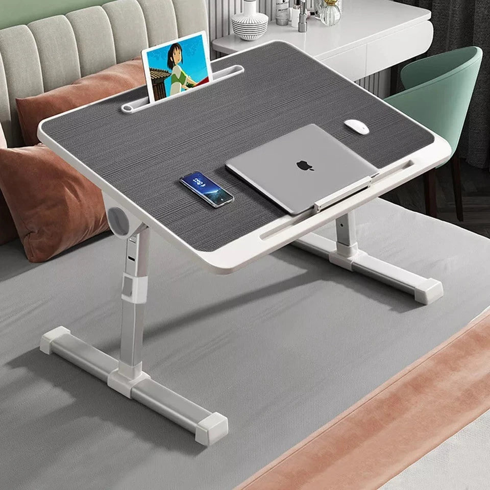 Folding Laptop Table Bed Tray Sofa Lap Desk Note book Stand Adjustable Height UK CorbyCart
