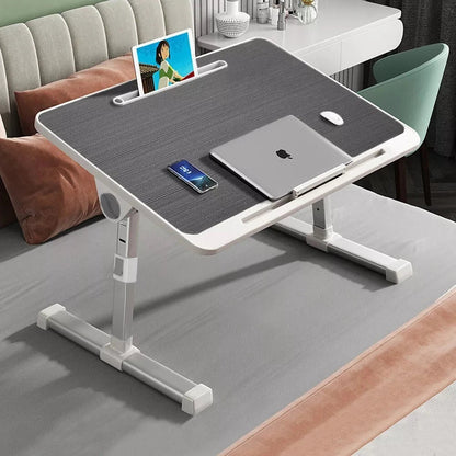 Folding Laptop Table Bed Tray Sofa Lap Desk Note book Stand Adjustable Height UK CorbyCart