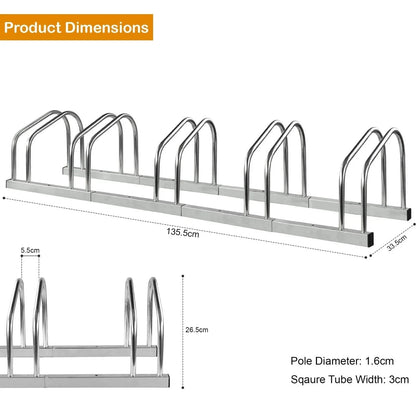 BIKE STAND RACK FOR BICYCLE PARKING STAND FLOOR WALL MOUNT INDOOR OUTDOOR NEW Corbycart