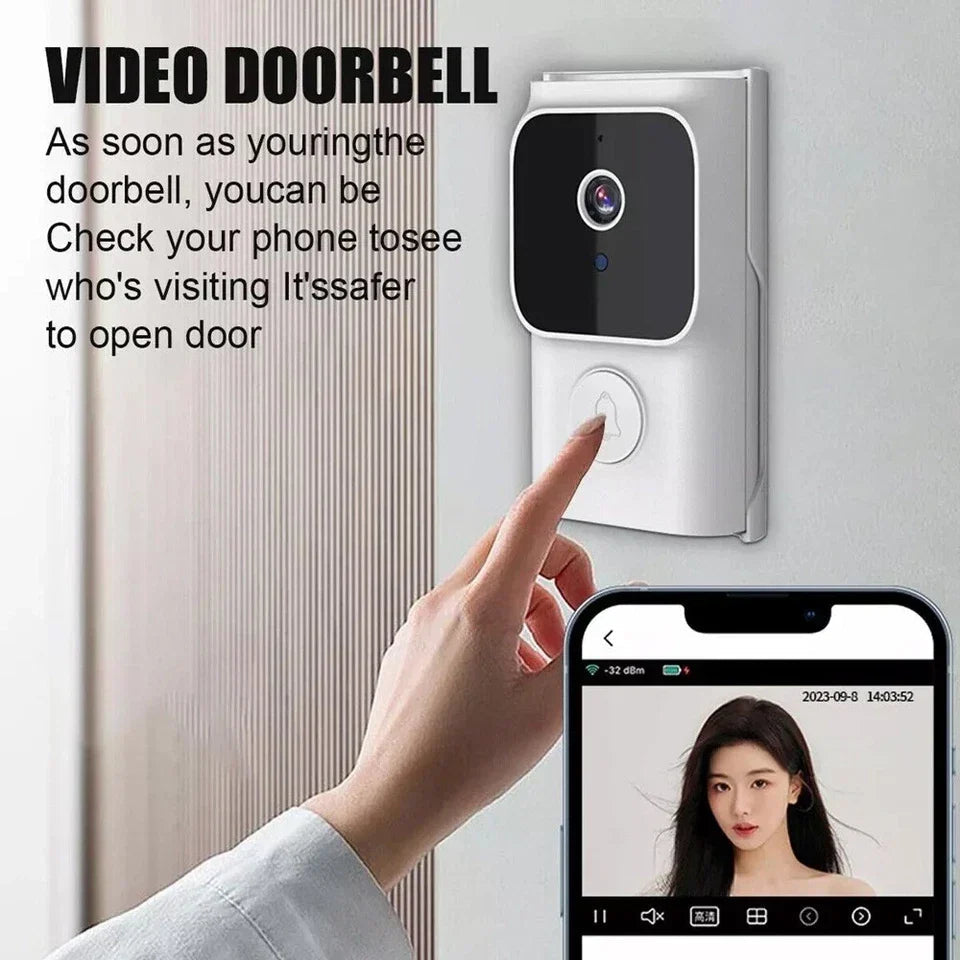 Wireless Smart Video Doorbell Wibell Security Intercom HD Video Camera Door Bell CorbyCart