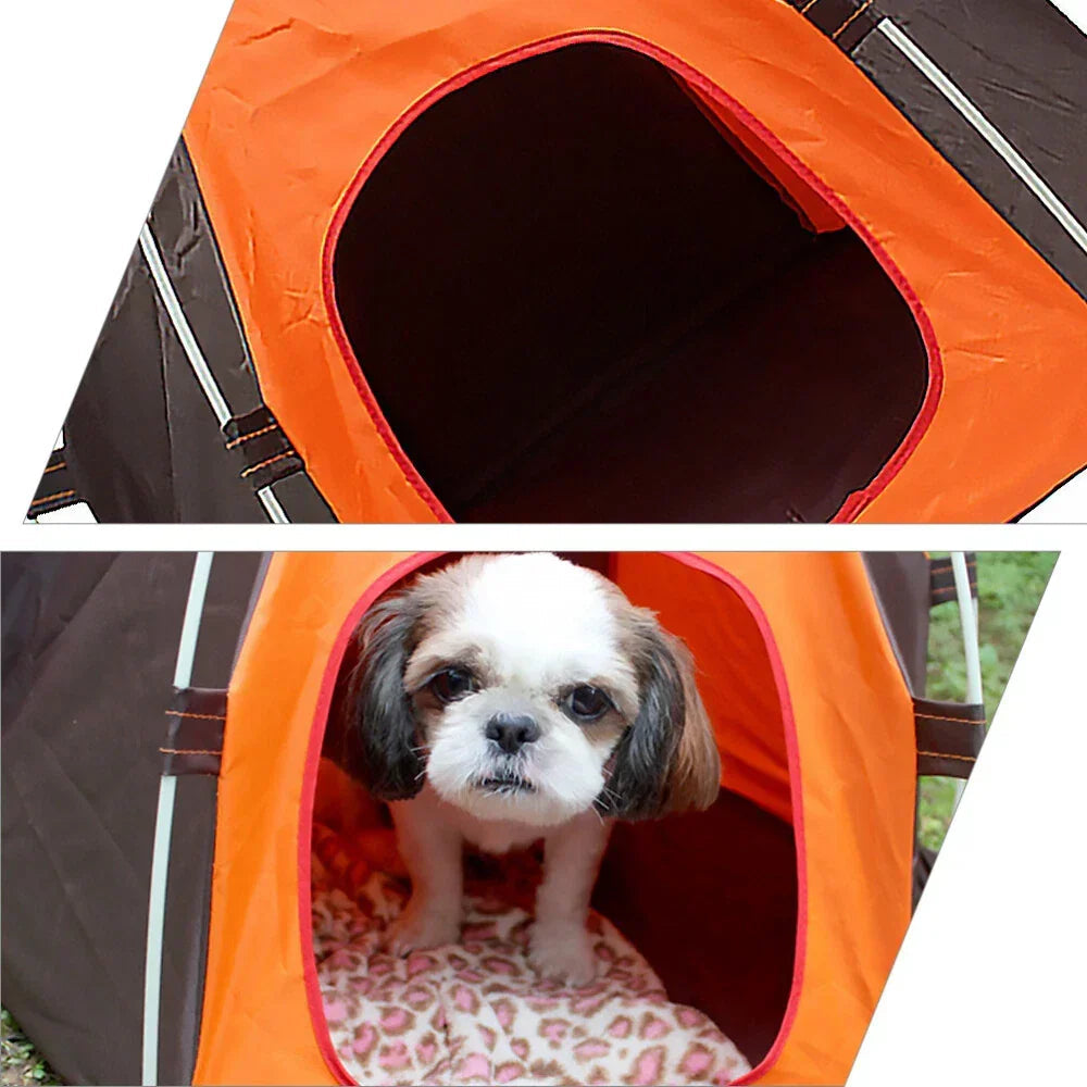 Sun-block Pet Tent Waterproof Tent Foldable Breathable Breathable Pet Shelter Corbycart