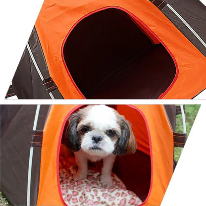 Sun-block Pet Tent Waterproof Tent Foldable Breathable Breathable Pet Shelter Corbycart