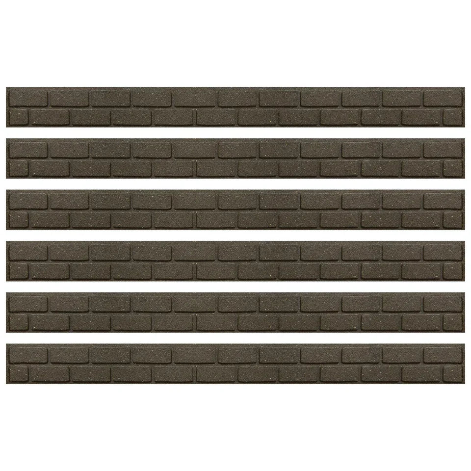 Garden Lawn Edging Flexible Flower Bed Border Wall Eco Recycled Rubber 'EZ' NEW