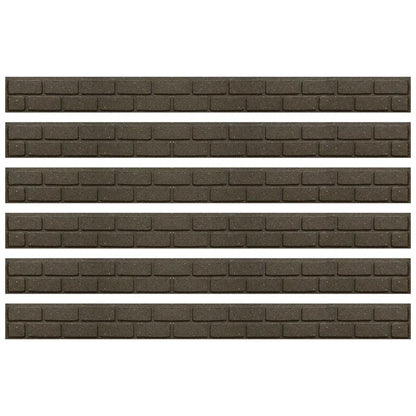 Garden Lawn Edging Flexible Flower Bed Border Wall Eco Recycled Rubber 'EZ' NEW