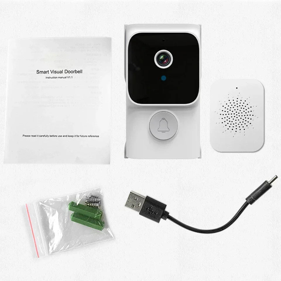 Wireless Smart Video Doorbell Wibell Security Intercom HD Video Camera Door Bell CorbyCart
