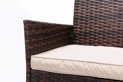 4pcs Rattan Outdoor Garden Furniture Sofa Set Table & Chairs CorbyCart