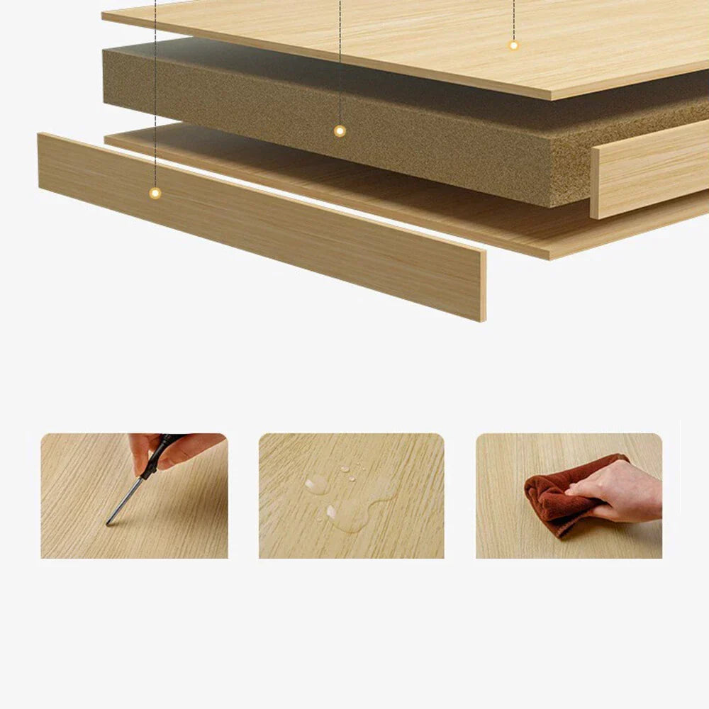 Wooden Computer Desk Home Office Writing Desk Study Table Workstation Cabinet UK