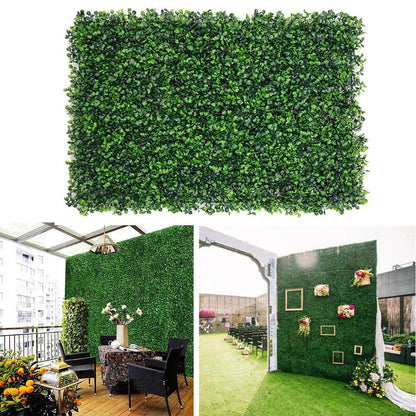 6X Artificial Plant Fence Greenery Wall Hedge Grass Mat Foliage Screen Panels UK Corbycart