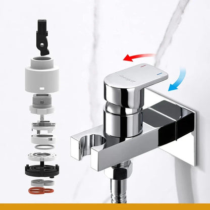 Muslim Shower Mixer Kit, Hot and Cold Bidet Spray with Shattaf Sprayer CorbyCart