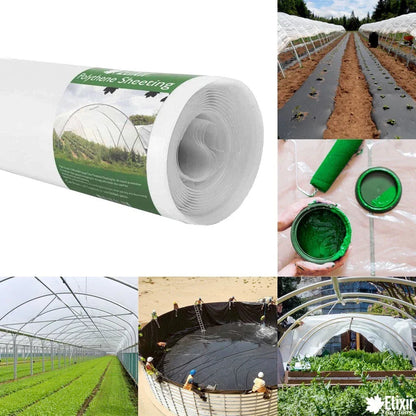 2m x 5m 500g Clear Polythene Plastic Green house Sheeting Heavy Duty Building Corbycart