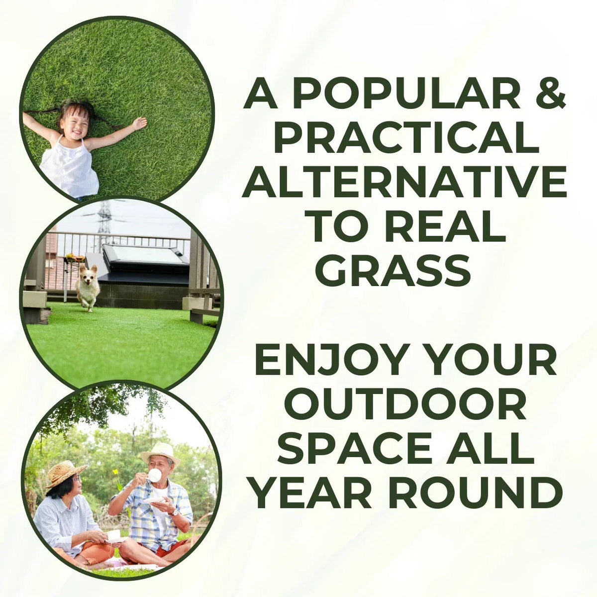 30mm Realistic Artificial Grass Natural Look Lawn Turf Corbycart