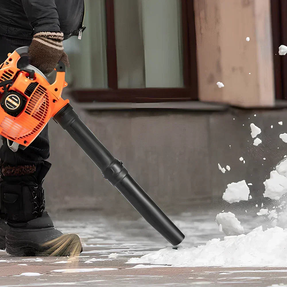 26cc Garden Yard Hand held Petrol Leaf Blower Powerful 2 Stroke Air Cooled Engine Corbycart