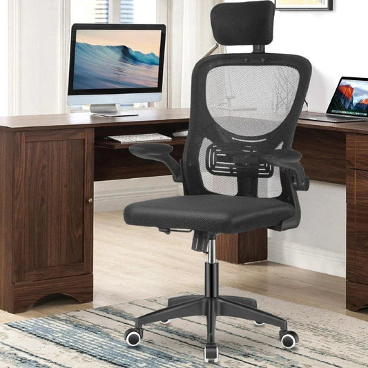 Mesh Office Chair with Adjustable Headrest, Ergonomic Swivel Computer Chair CorbyCart