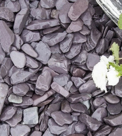 20kg Bag Blue 40mm Decorative Slate Chipping Aggregate Garden Driveway Landscape Corbycart