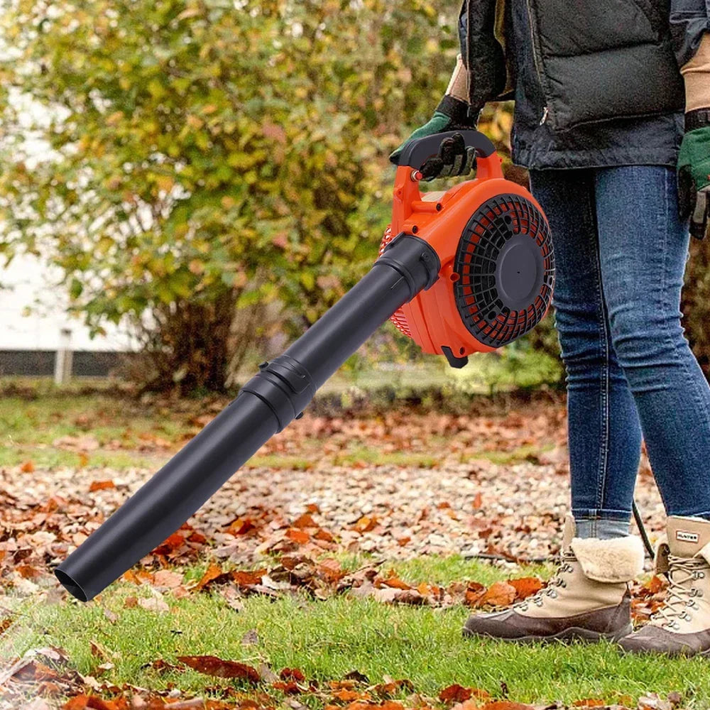 26cc Garden Yard Hand held Petrol Leaf Blower Powerful 2 Stroke Air Cooled Engine Corbycart