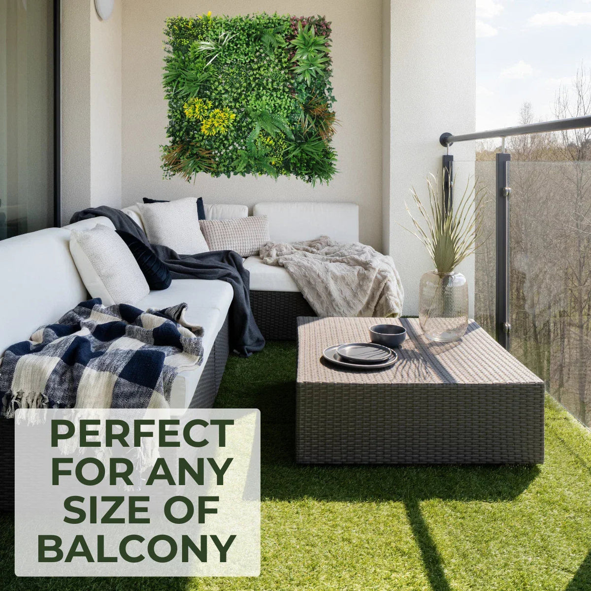 30mm Realistic Artificial Grass Natural Look Lawn Turf Corbycart